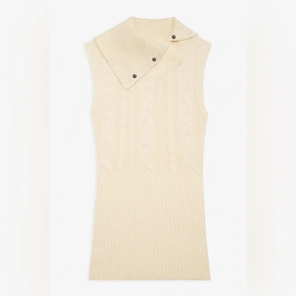 Brand New (NWT) Frankies Bikinis Axel Cable Cloud Knit Tank - Picture 3 of 11